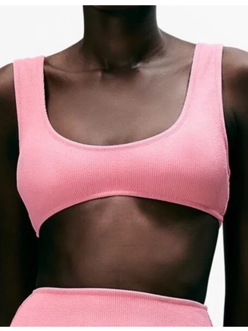 Zara pink bikini top Small